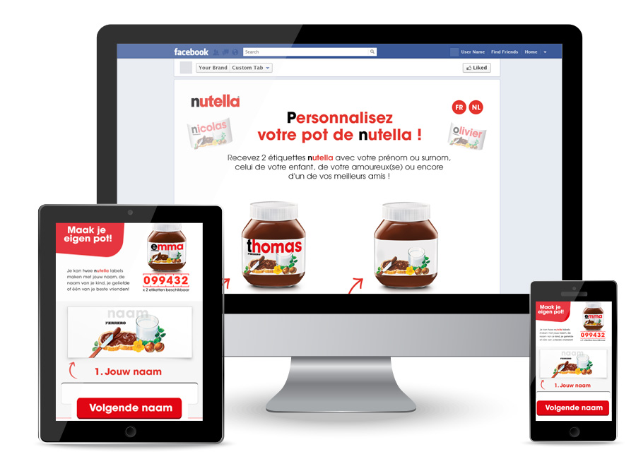 Nutella Personalised Label