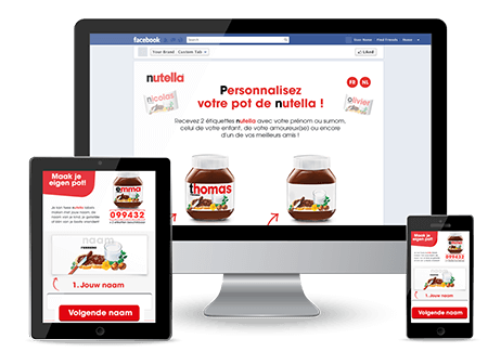 Nutella Personalised Label
